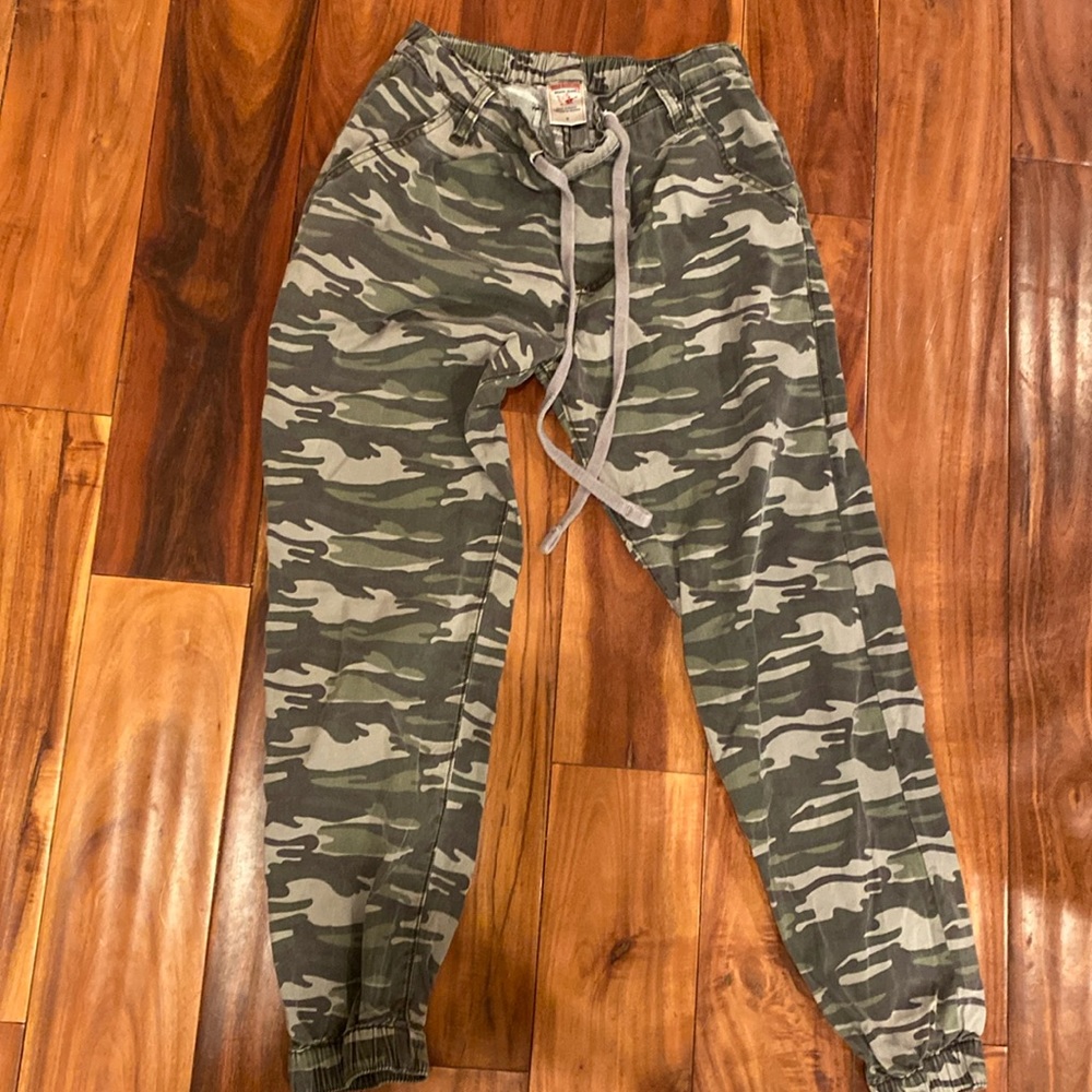 True Religion camo drawstring pants